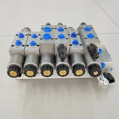 24V 6 بانک های هیدرولیک دریچه های مختلف برای بلوک فولادی دریچه سولینوئید